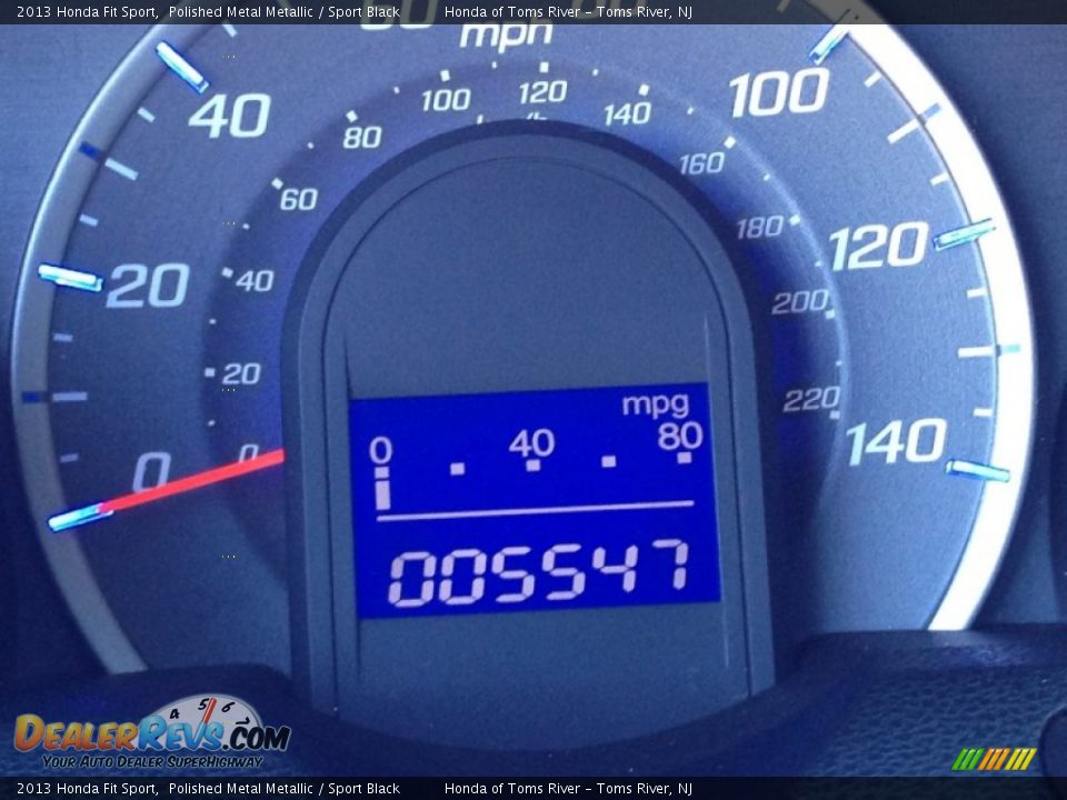 2013 Honda Fit Sport Polished Metal Metallic / Sport Black Photo #21