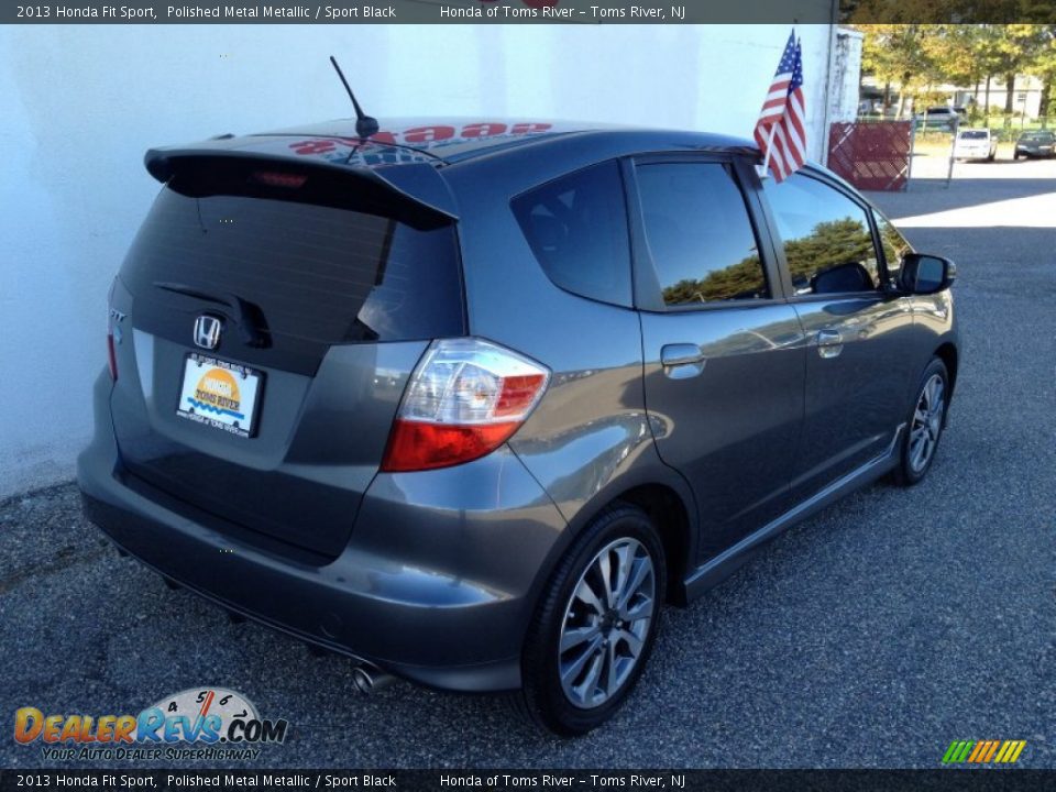 2013 Honda Fit Sport Polished Metal Metallic / Sport Black Photo #22