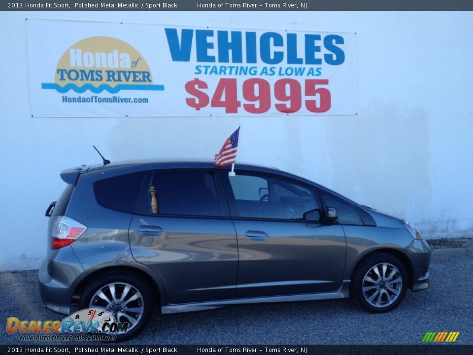 2013 Honda Fit Sport Polished Metal Metallic / Sport Black Photo #26