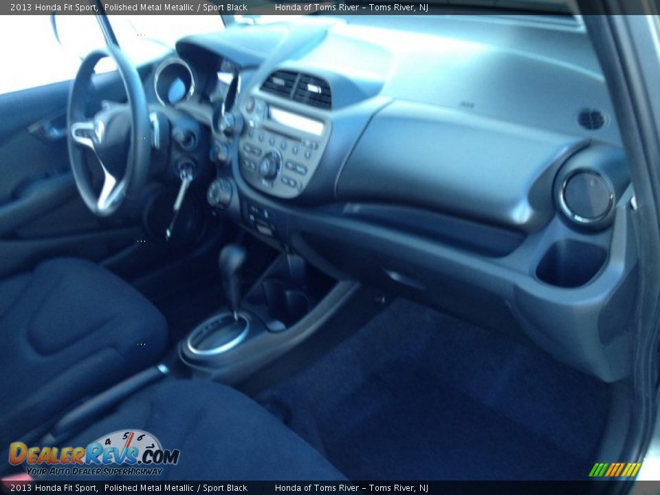 2013 Honda Fit Sport Polished Metal Metallic / Sport Black Photo #27