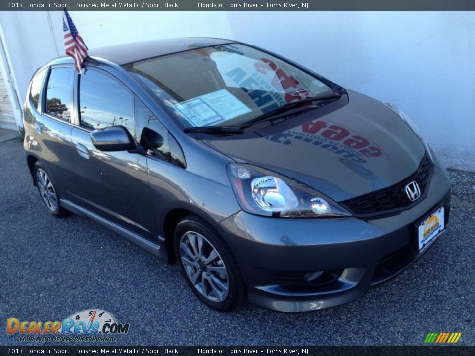 2013 Honda Fit Sport Polished Metal Metallic / Sport Black Photo #31