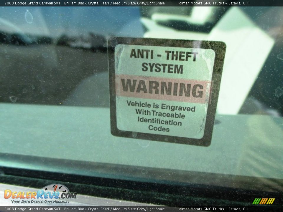 2008 Dodge Grand Caravan SXT Brilliant Black Crystal Pearl / Medium Slate Gray/Light Shale Photo #5