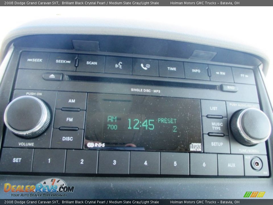 2008 Dodge Grand Caravan SXT Brilliant Black Crystal Pearl / Medium Slate Gray/Light Shale Photo #10