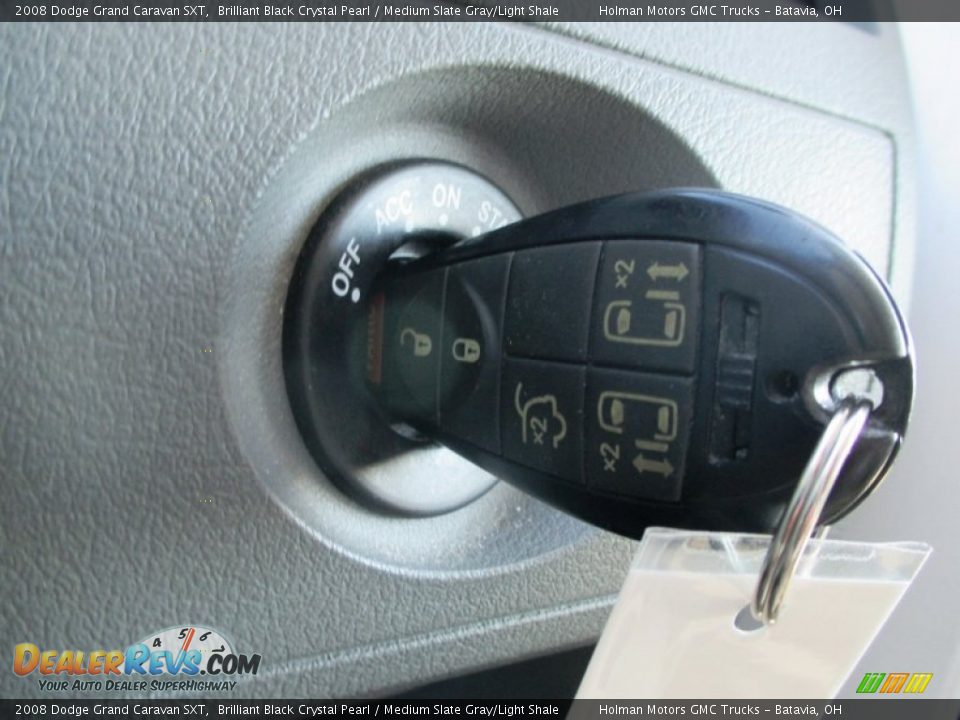 2008 Dodge Grand Caravan SXT Brilliant Black Crystal Pearl / Medium Slate Gray/Light Shale Photo #13