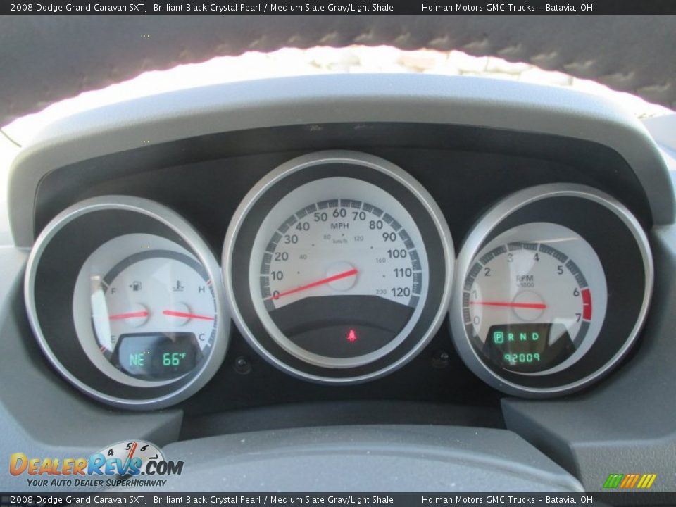 2008 Dodge Grand Caravan SXT Brilliant Black Crystal Pearl / Medium Slate Gray/Light Shale Photo #15