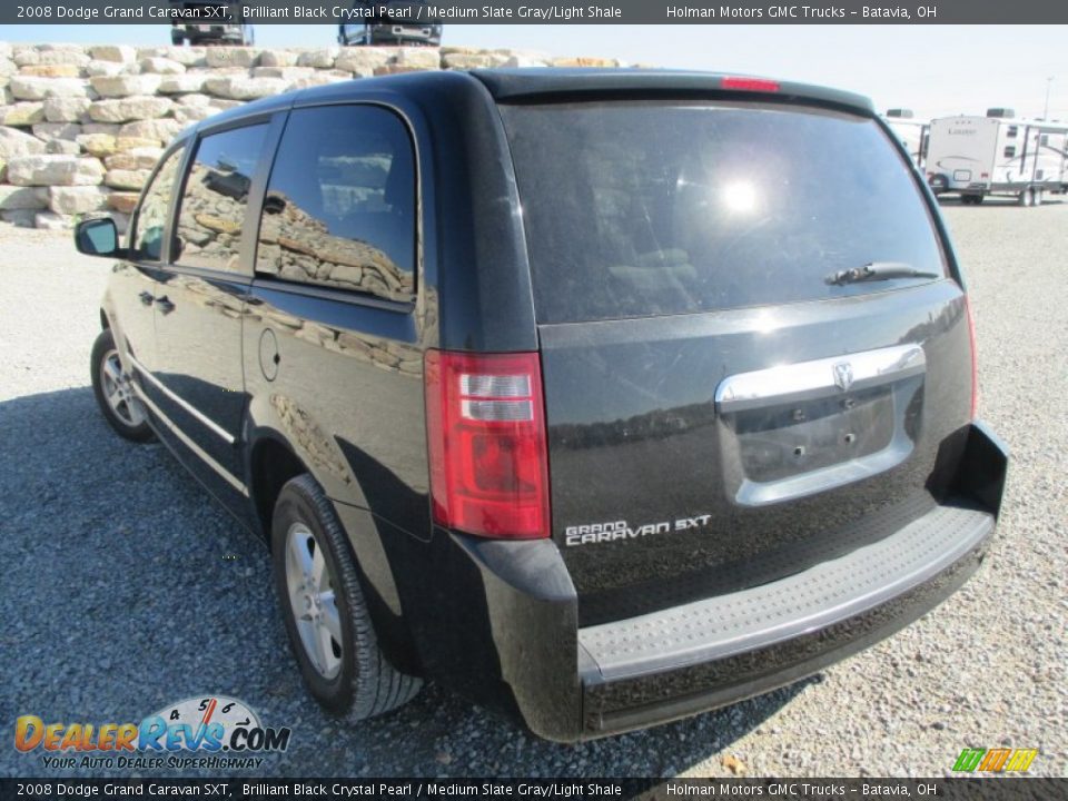 2008 Dodge Grand Caravan SXT Brilliant Black Crystal Pearl / Medium Slate Gray/Light Shale Photo #26