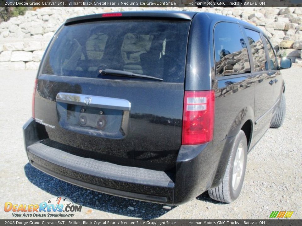 2008 Dodge Grand Caravan SXT Brilliant Black Crystal Pearl / Medium Slate Gray/Light Shale Photo #30