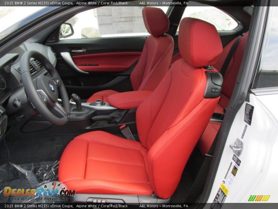 Coral Red/Black Interior - 2015 BMW 2 Series M235i xDrive Coupe Photo #12