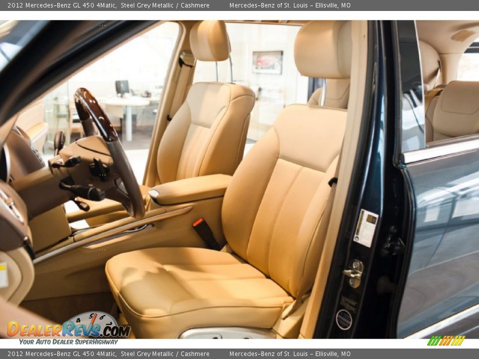 2012 Mercedes-Benz GL 450 4Matic Steel Grey Metallic / Cashmere Photo #22