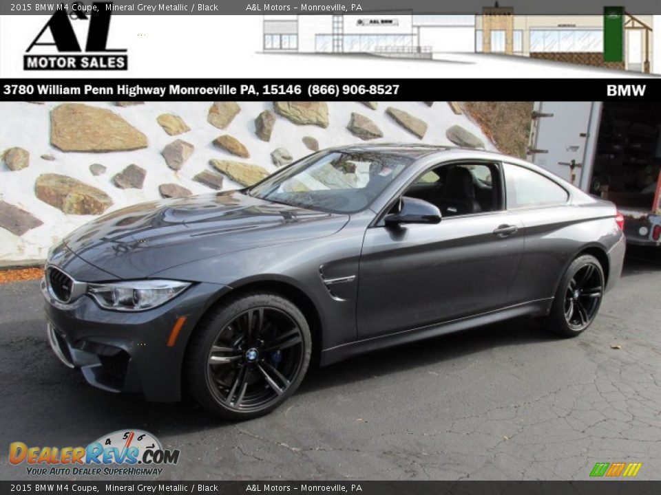 2015 BMW M4 Coupe Mineral Grey Metallic / Black Photo #1