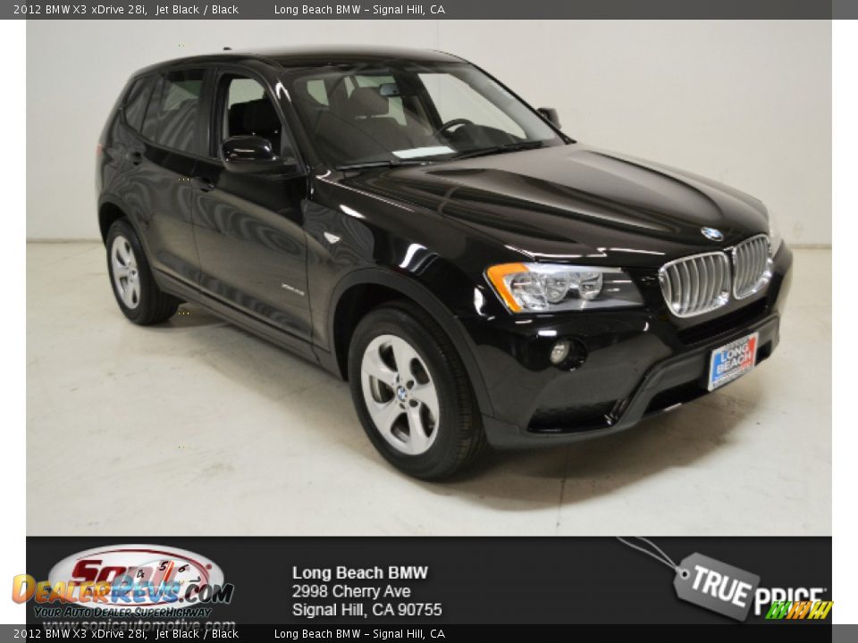 2012 BMW X3 xDrive 28i Jet Black / Black Photo #1