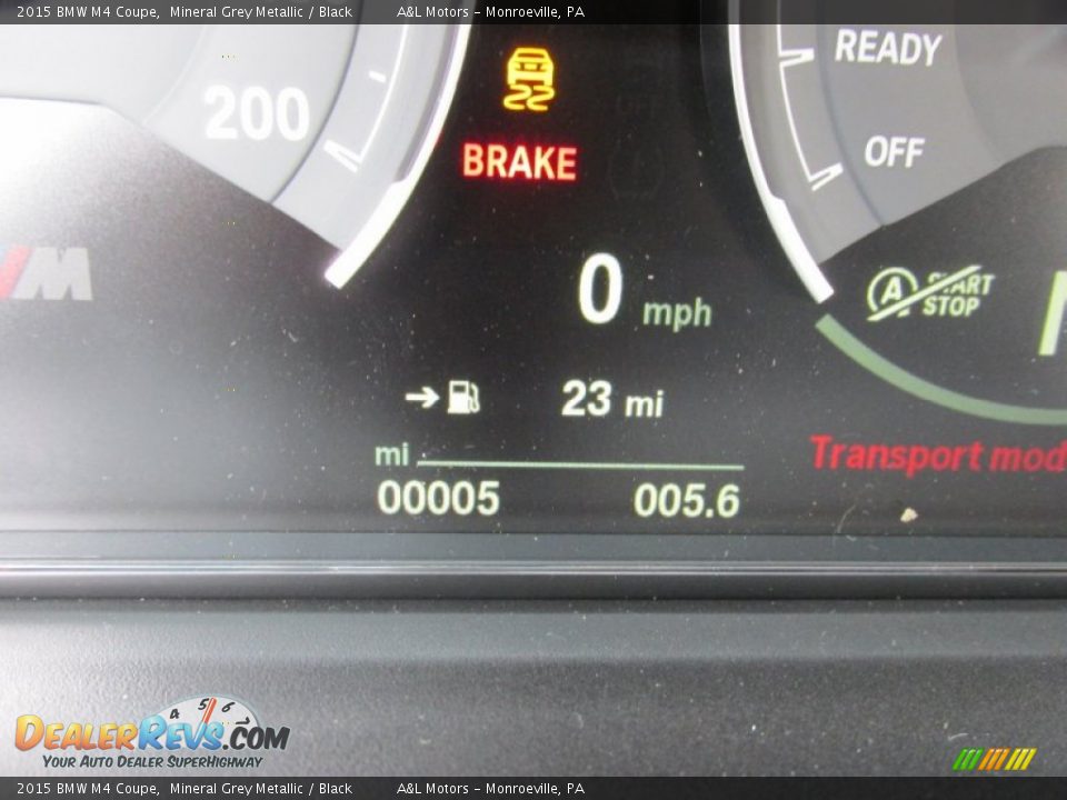 2015 BMW M4 Coupe Mineral Grey Metallic / Black Photo #20