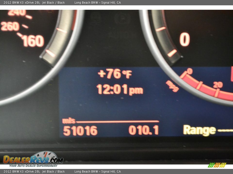 2012 BMW X3 xDrive 28i Jet Black / Black Photo #23