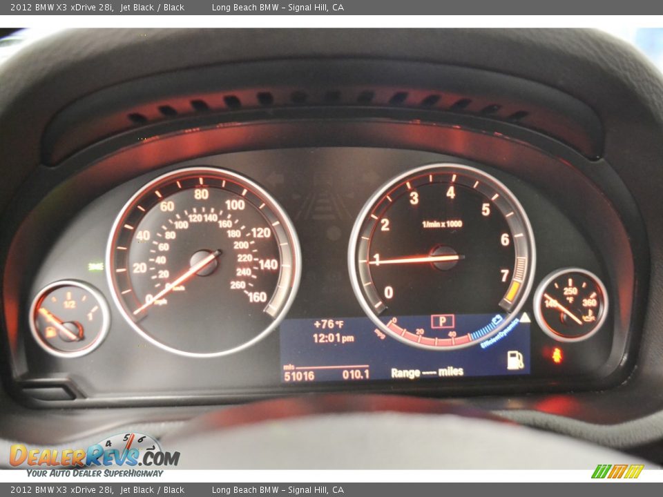 2012 BMW X3 xDrive 28i Jet Black / Black Photo #24