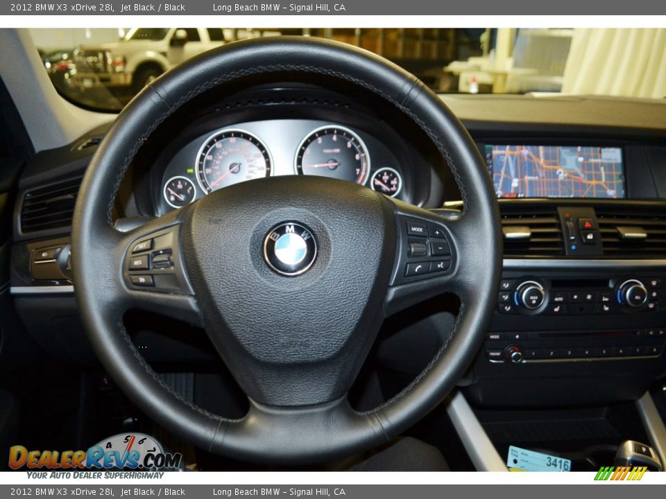 2012 BMW X3 xDrive 28i Jet Black / Black Photo #25