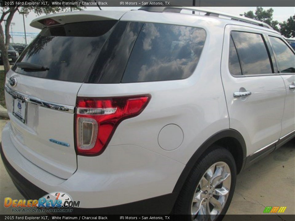 2015 Ford Explorer XLT White Platinum / Charcoal Black Photo #10