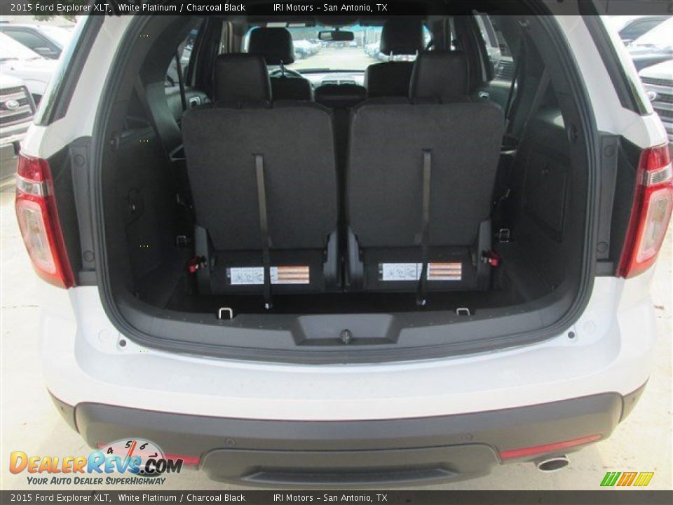2015 Ford Explorer XLT White Platinum / Charcoal Black Photo #12