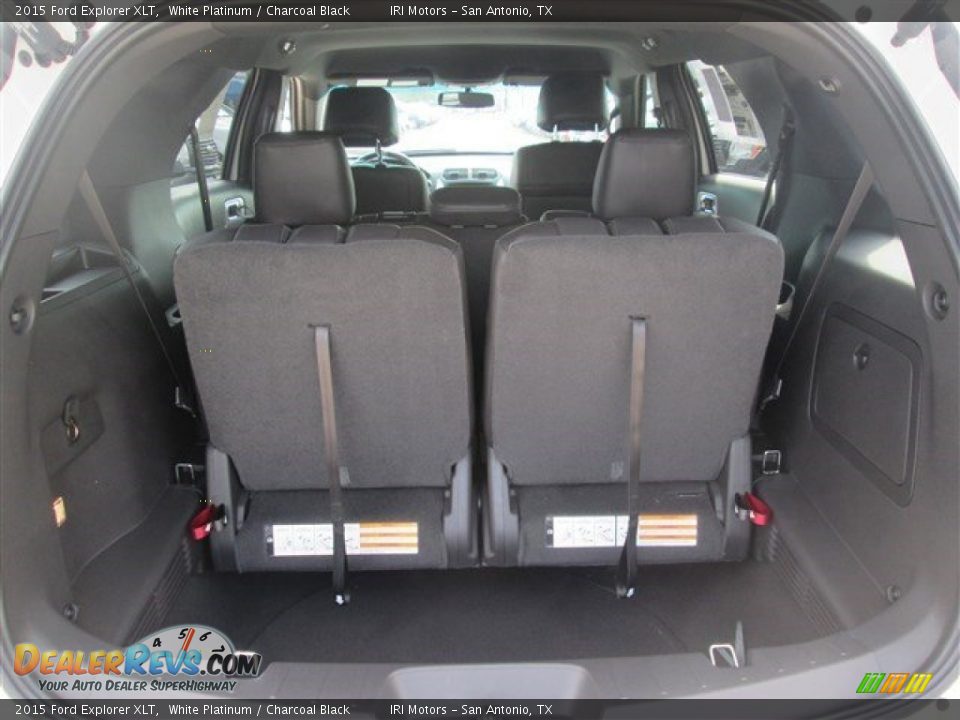 2015 Ford Explorer XLT White Platinum / Charcoal Black Photo #13