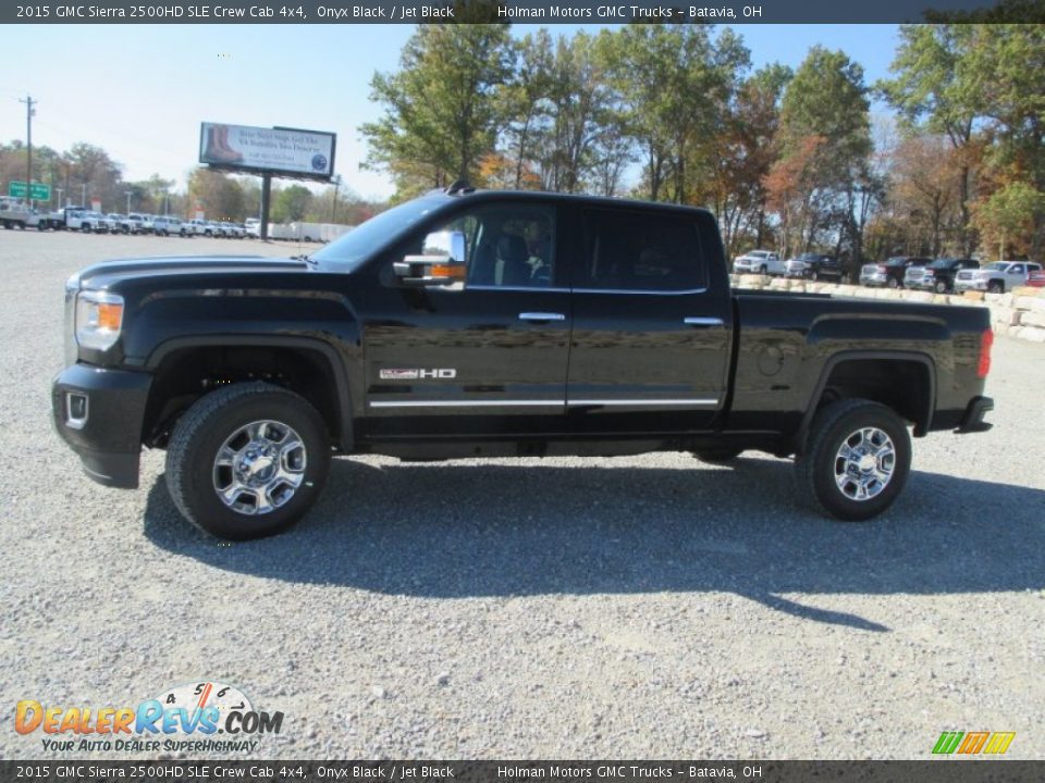 2015 GMC Sierra 2500HD SLE Crew Cab 4x4 Onyx Black / Jet Black Photo #3