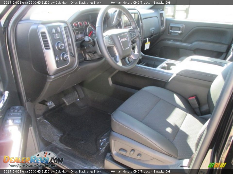 2015 GMC Sierra 2500HD SLE Crew Cab 4x4 Onyx Black / Jet Black Photo #8
