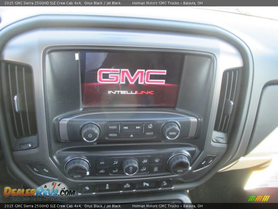 2015 GMC Sierra 2500HD SLE Crew Cab 4x4 Onyx Black / Jet Black Photo #10