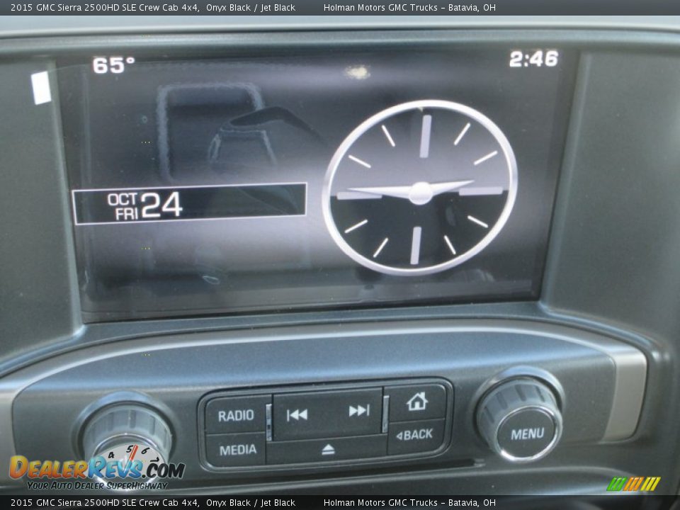 2015 GMC Sierra 2500HD SLE Crew Cab 4x4 Onyx Black / Jet Black Photo #11