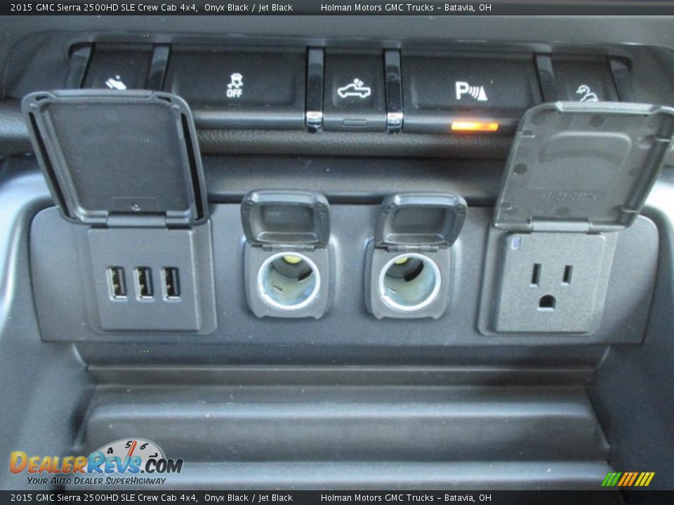 2015 GMC Sierra 2500HD SLE Crew Cab 4x4 Onyx Black / Jet Black Photo #19