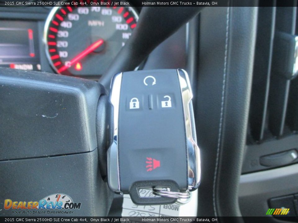 2015 GMC Sierra 2500HD SLE Crew Cab 4x4 Onyx Black / Jet Black Photo #21