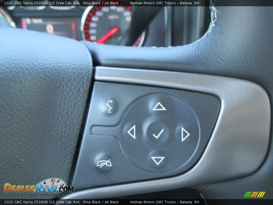 2015 GMC Sierra 2500HD SLE Crew Cab 4x4 Onyx Black / Jet Black Photo #22