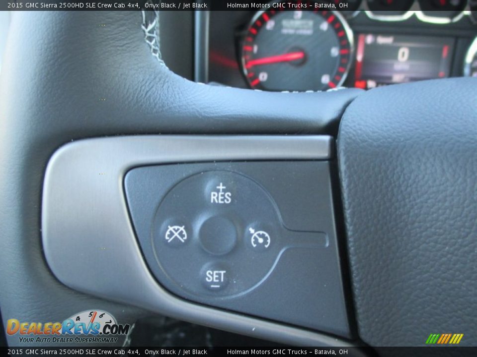 2015 GMC Sierra 2500HD SLE Crew Cab 4x4 Onyx Black / Jet Black Photo #23