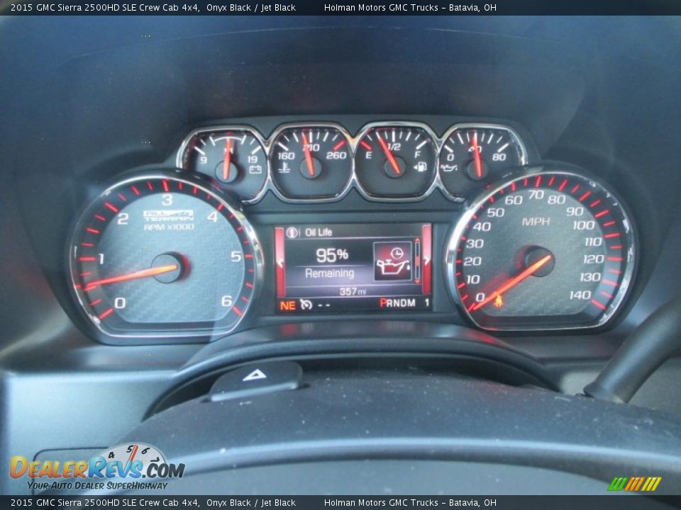 2015 GMC Sierra 2500HD SLE Crew Cab 4x4 Onyx Black / Jet Black Photo #26