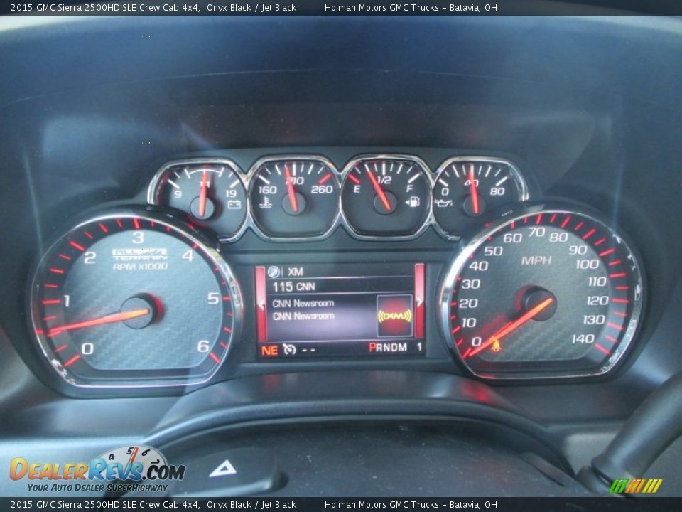 2015 GMC Sierra 2500HD SLE Crew Cab 4x4 Onyx Black / Jet Black Photo #27
