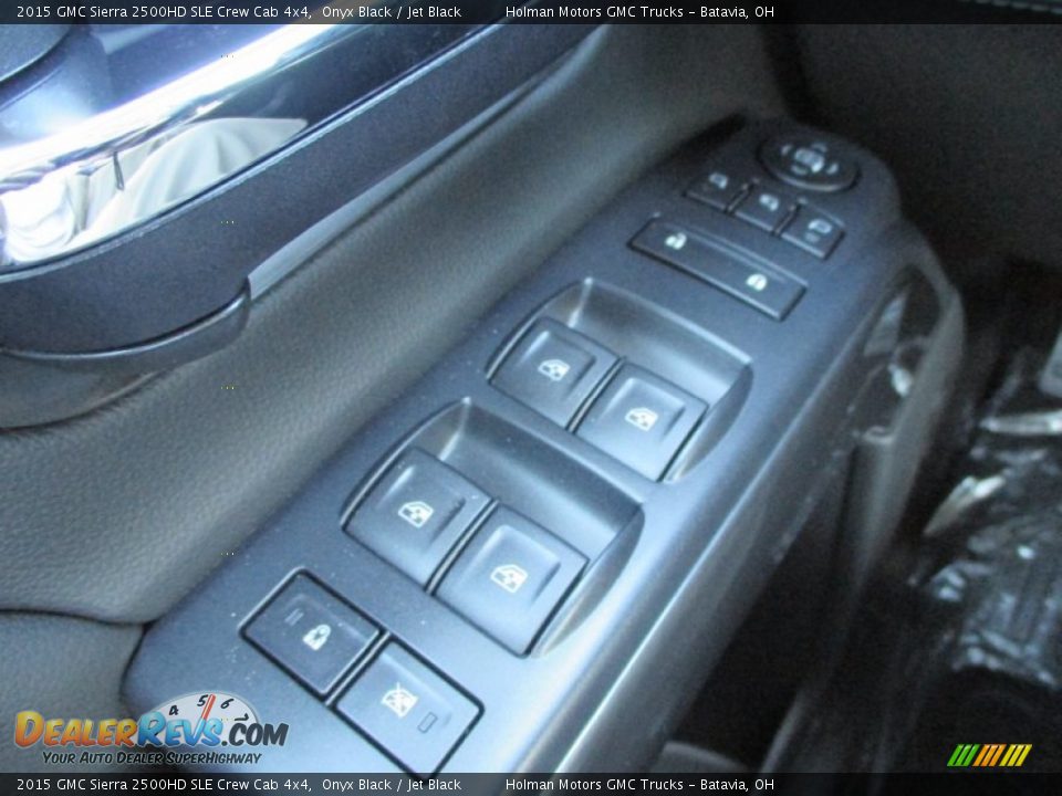 2015 GMC Sierra 2500HD SLE Crew Cab 4x4 Onyx Black / Jet Black Photo #28