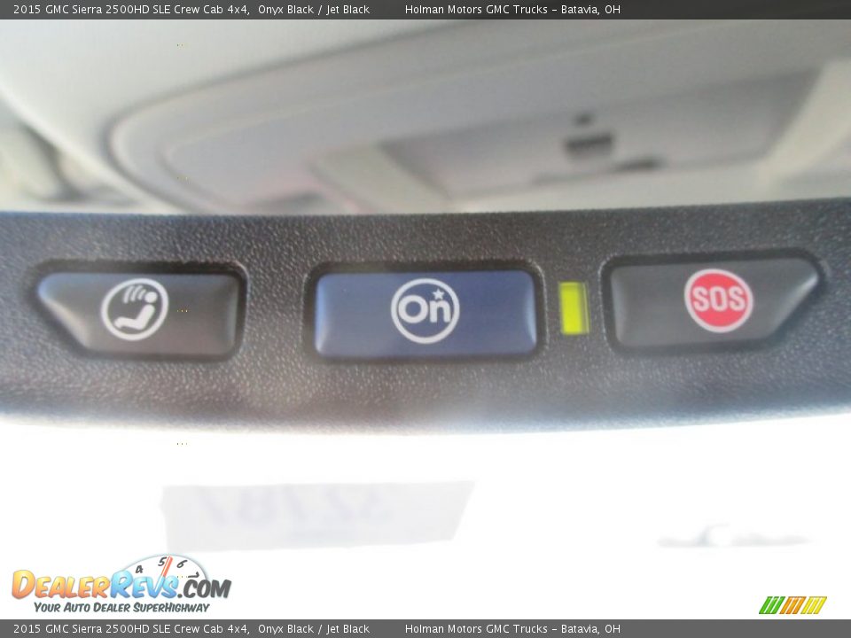 2015 GMC Sierra 2500HD SLE Crew Cab 4x4 Onyx Black / Jet Black Photo #31