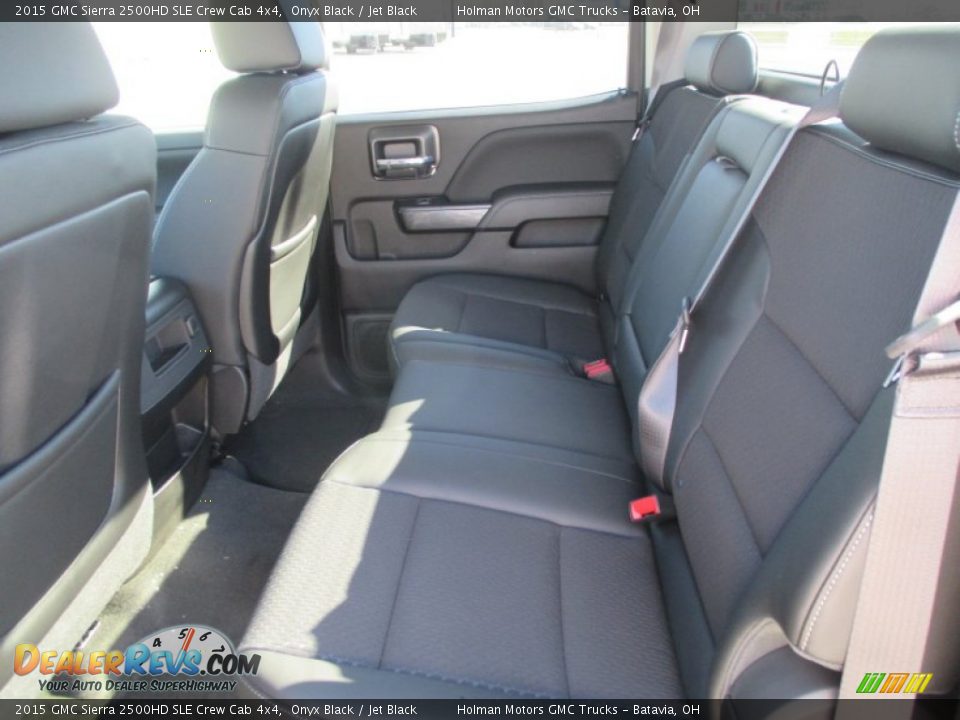 2015 GMC Sierra 2500HD SLE Crew Cab 4x4 Onyx Black / Jet Black Photo #33