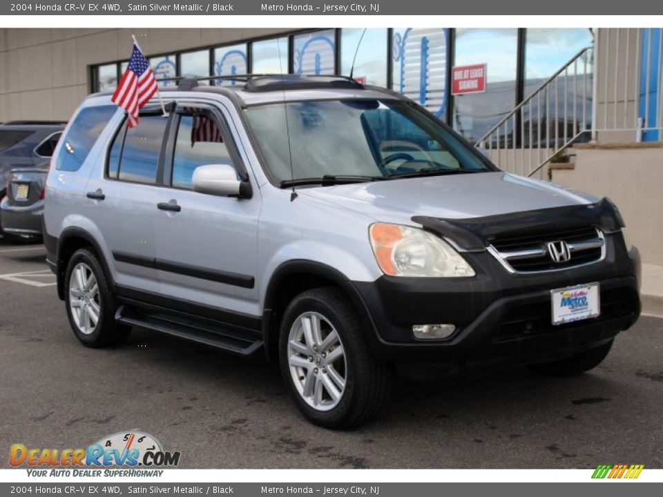 2004 Honda CR-V EX 4WD Satin Silver Metallic / Black Photo #3