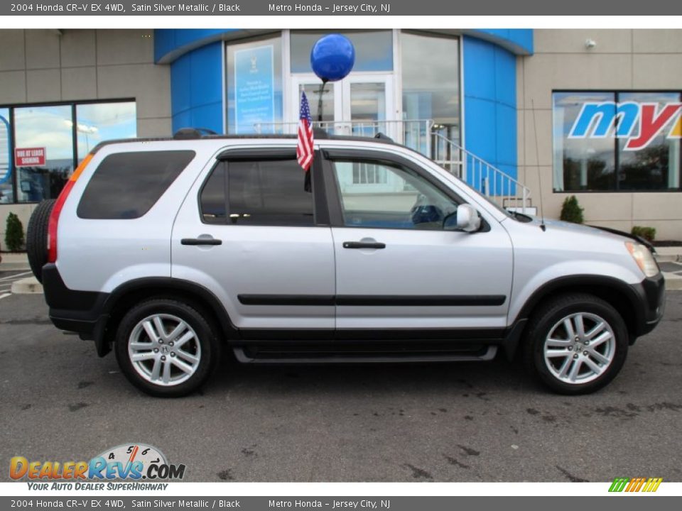 2004 Honda CR-V EX 4WD Satin Silver Metallic / Black Photo #4