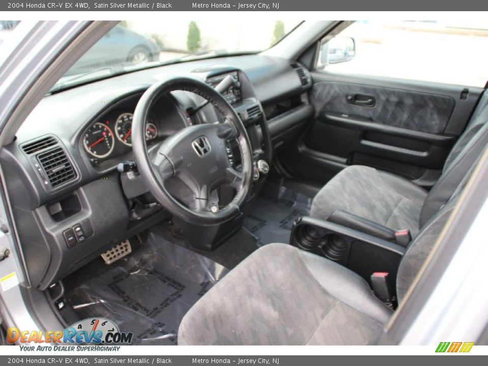 2004 Honda CR-V EX 4WD Satin Silver Metallic / Black Photo #11