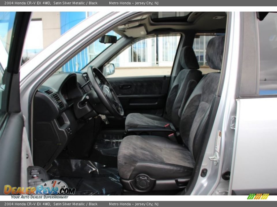 2004 Honda CR-V EX 4WD Satin Silver Metallic / Black Photo #12