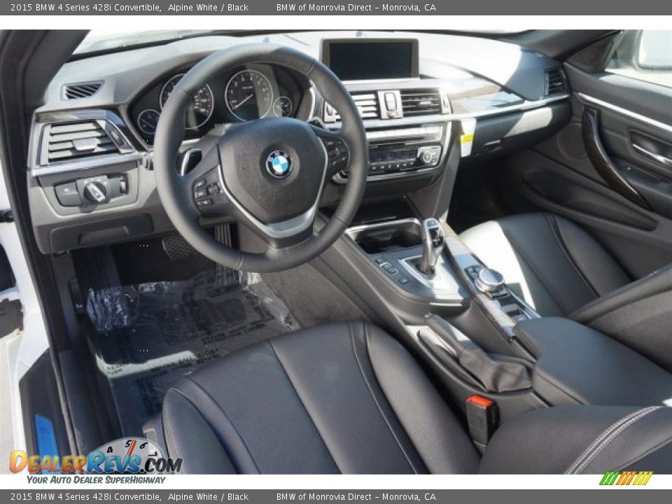 2015 BMW 4 Series 428i Convertible Alpine White / Black Photo #7