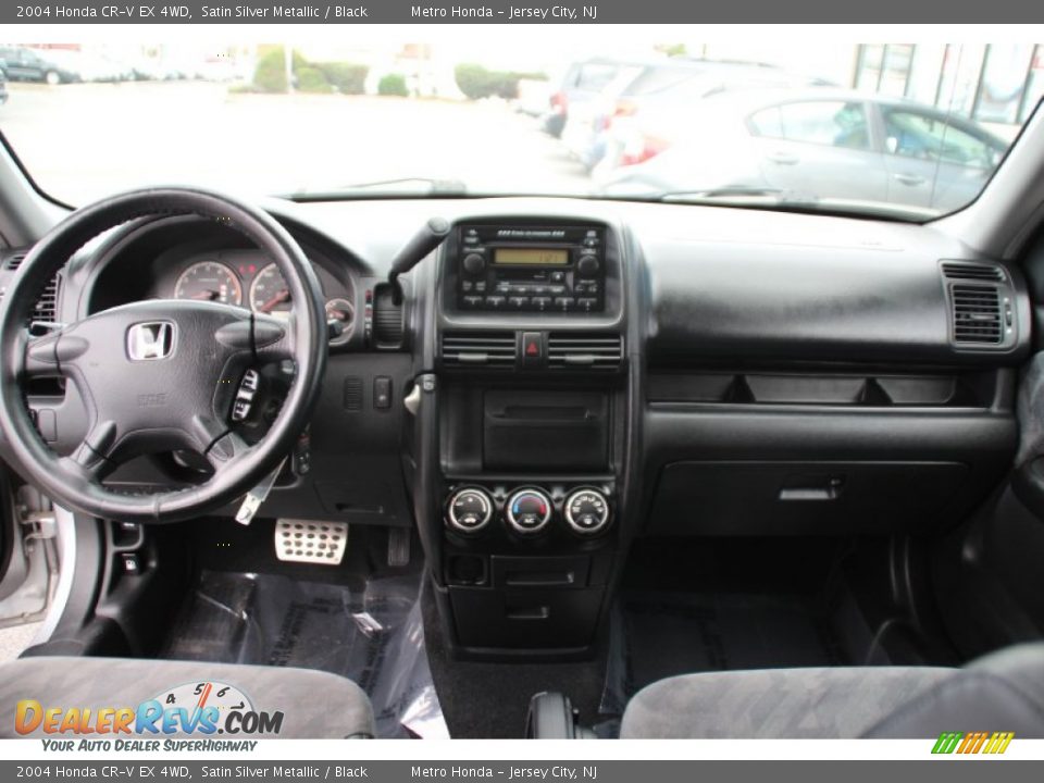 2004 Honda CR-V EX 4WD Satin Silver Metallic / Black Photo #14
