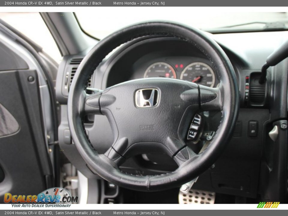 2004 Honda CR-V EX 4WD Satin Silver Metallic / Black Photo #17