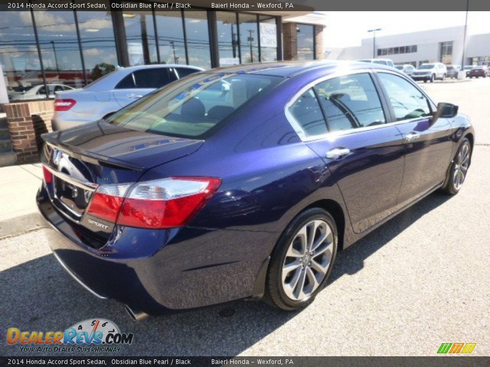 2014 Honda Accord Sport Sedan Obsidian Blue Pearl / Black Photo #3