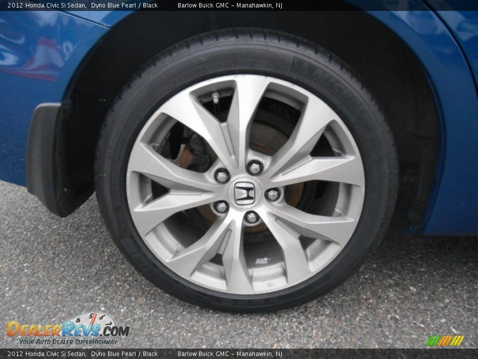 2012 Honda Civic Si Sedan Dyno Blue Pearl / Black Photo #8