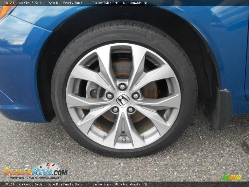 2012 Honda Civic Si Sedan Dyno Blue Pearl / Black Photo #10