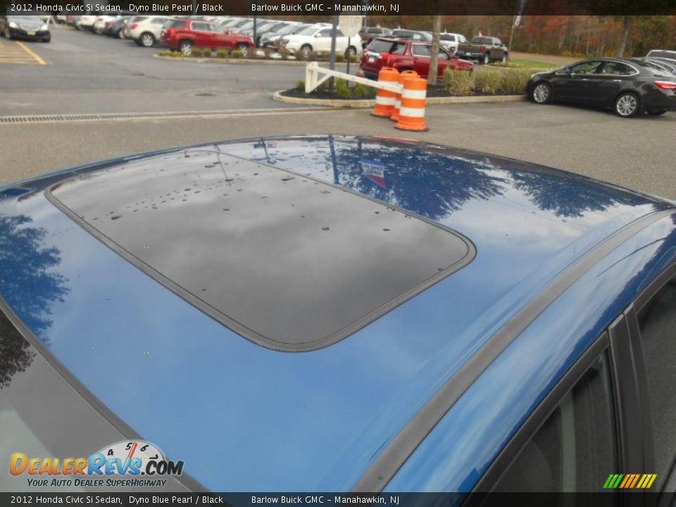 2012 Honda Civic Si Sedan Dyno Blue Pearl / Black Photo #11