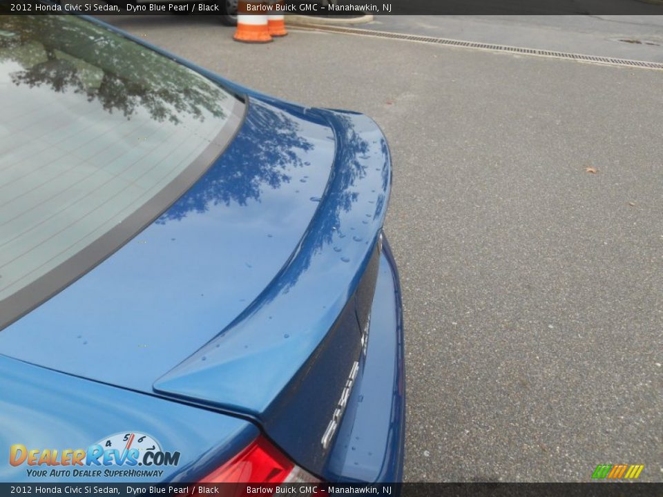 2012 Honda Civic Si Sedan Dyno Blue Pearl / Black Photo #12