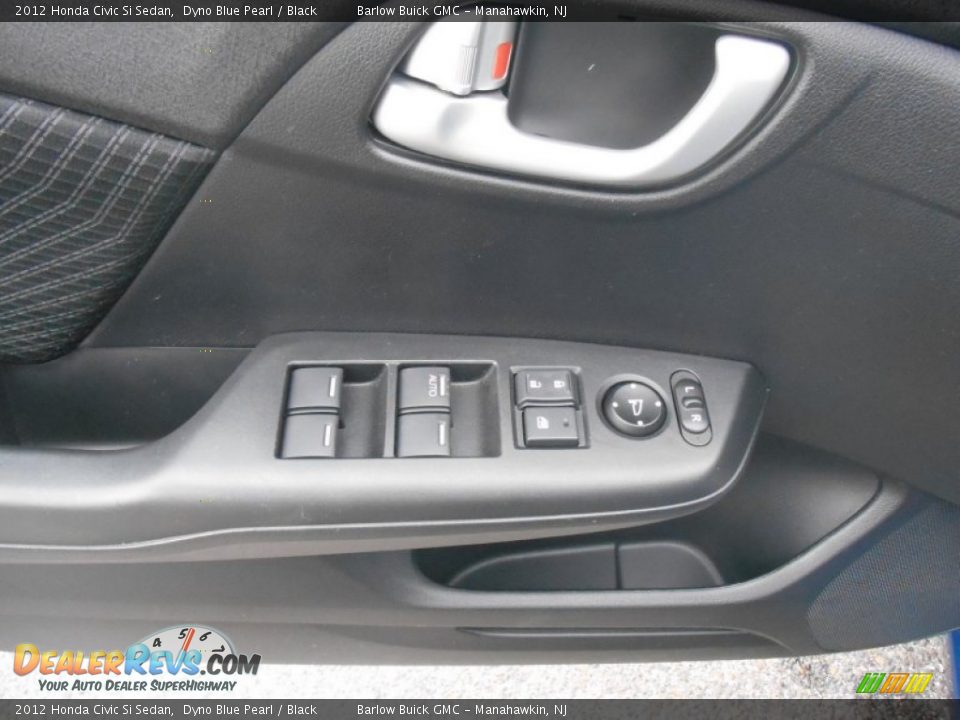 2012 Honda Civic Si Sedan Dyno Blue Pearl / Black Photo #13