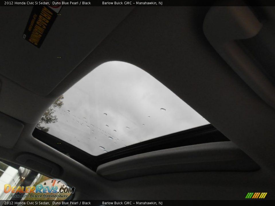 2012 Honda Civic Si Sedan Dyno Blue Pearl / Black Photo #17