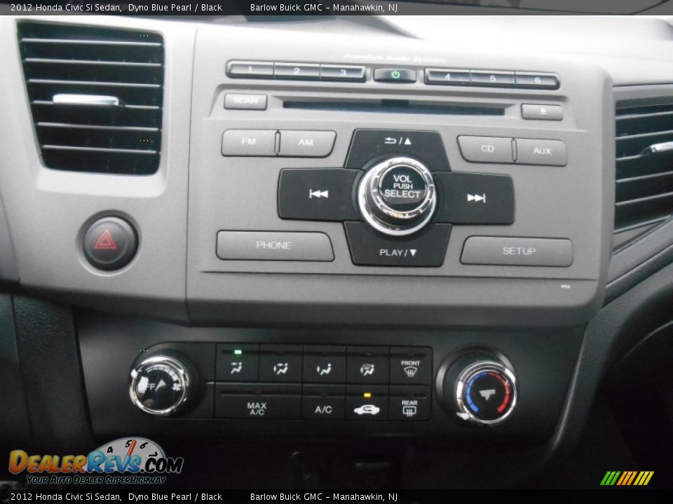 2012 Honda Civic Si Sedan Dyno Blue Pearl / Black Photo #20